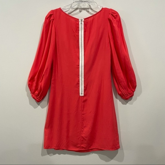 Hutch Orange Balloon Sleeve Dress Exposed‎ Zipper Size 2 - Picture 5 of 7